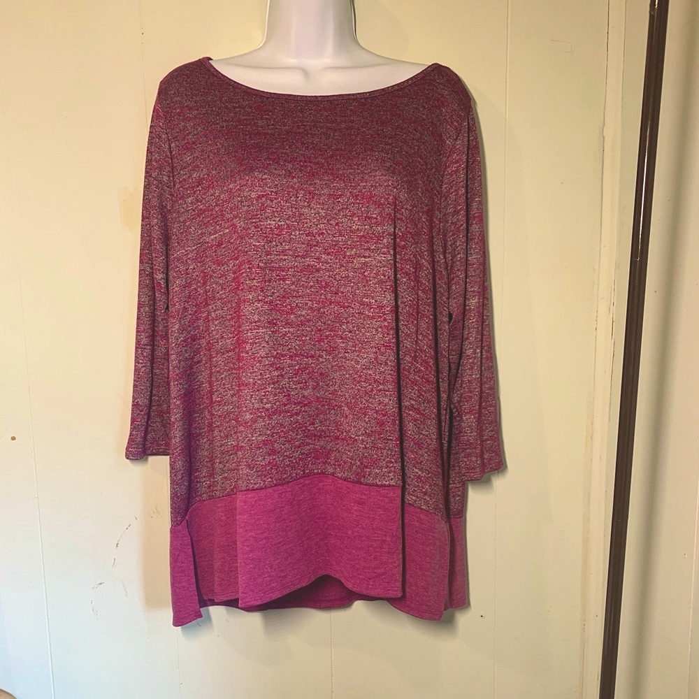 Lane Bryant Tunic Style Loose-Fitting Long sleeve Top Size 14/16 (Plus)